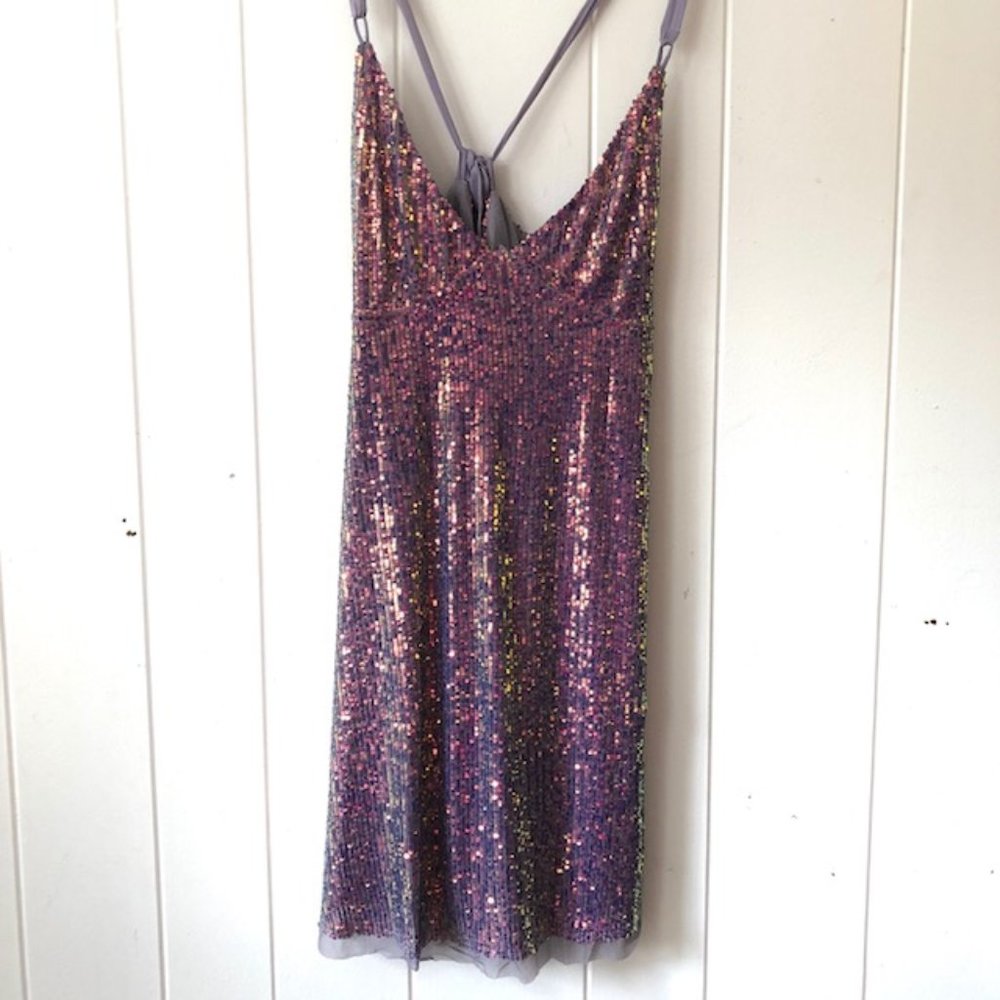 Free People Gold Rush Mini Dress - Marina Combo - Picture 5 of 10